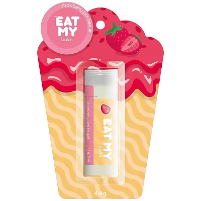 EAT MY Бальзам для губ Бисквит с клубничным джемом 4.8г
