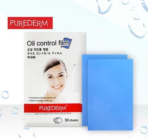 Purederm Oil Control Film Матирующие салфетки для лица 50 шт