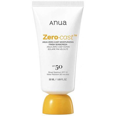 Увлажняющий солнцезащитный крем Anua Zero-Cast Moisturizing Finish Sunscreen SPF50+ PA++++ 50мл