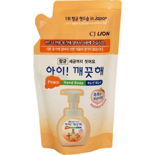 CJ Lion Ai - Kekute Пенное увлажняющее мыло для рук с ароматом персика (рефил) 200мл