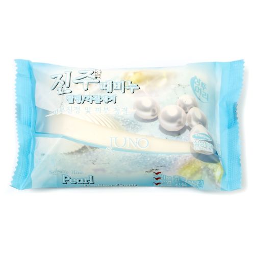 Juno Sangtumeori Peeling Soap Pearl Мыло с отшелушивающим эффектом с жемчугом 150г