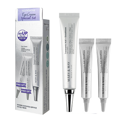 MARY&MAY Glutathione Eye Cream Special Set Набор кремов для глаз с глутатионом 30 г + 12 г + 12 г