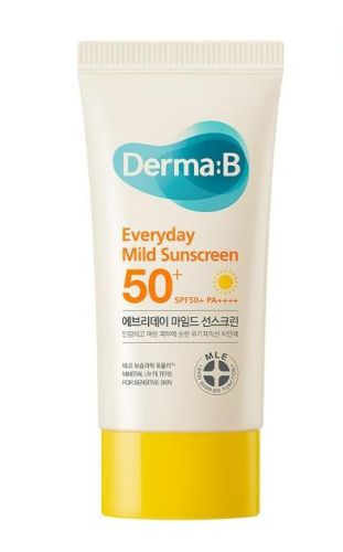 Мягкий солнцезащитный крем на каждый день Derma:B Everyday Mild Sunscreen SPF50+ PA++++ 50мл