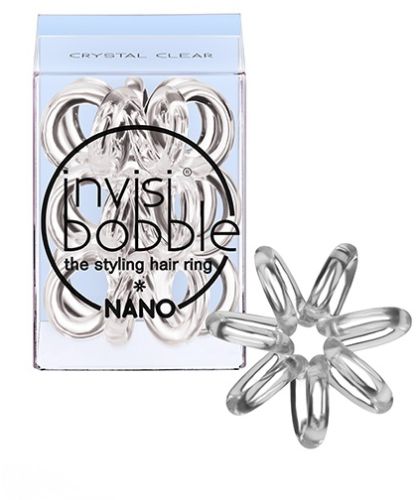 Invisibobble NANO Crystal Clear Резинка для волос (прозрачная) 3шт