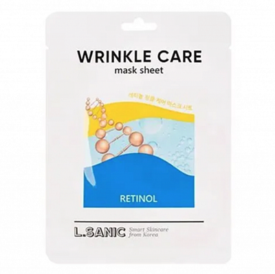 L.Sanic Retinol Wrinkle Care Mask Sheet Омолаживающая тканевая маска с ретинолом 25 мл