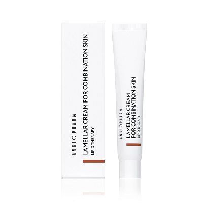 Ламеллярный крем для комбинированной кожи Ангиофарм Lamellar Cream For Combination Skin 7мл