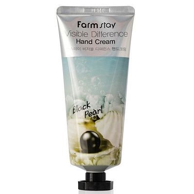 Farmstay Visible Difference Hand Cream Black Pearl Крем для рук с черным жемчугом 100мл