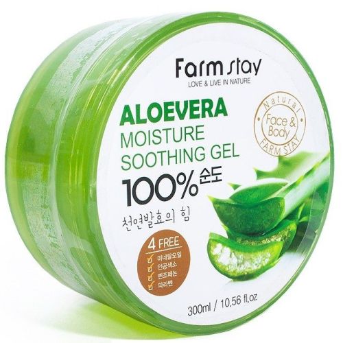 Farmstay Moisture Soothing Gel Aloe Vera Увлажняющий успокаивающий гель с экстрактом алоэ вера 300мл