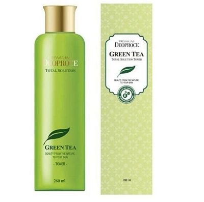 Deoproce Premium Green Tea Total Solution Toner Тонер для лица с зелёным чаем УЦЕНКА 260мл