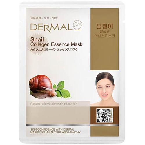Dermal Snail Collagen Essence Mask Маска для лица с коллагеном и экстрактом слизи улитки 23г