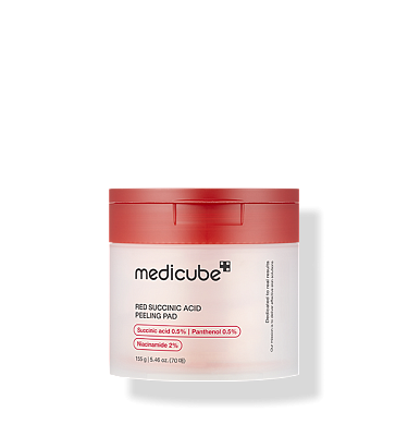 Отшелушивающие пэды с кислотами Medicube Red Succinic Acid Peeling Pad 70 шт