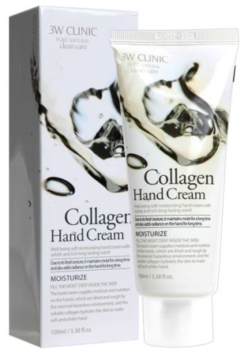 3W Clinic Collagen Hand Cream Крем для рук с Коллагеном "Упругость и глубокое увлажнение" 100мл
