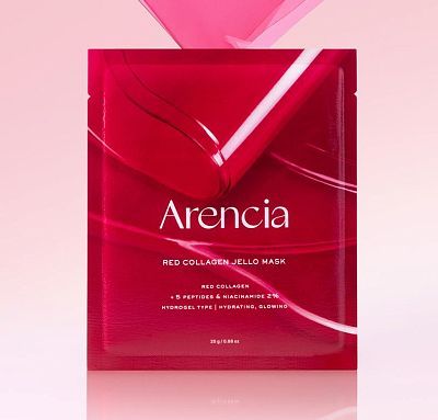 Гидрогелевая маска с коллагеном и пептидами Arencia Red Collagen Jello Mask 1шт