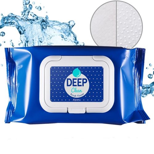 A'pieu Deep Clean Scrub Tissue Салфетки для снятия макияжа 25шт