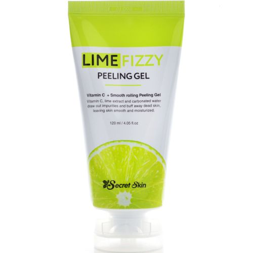Secret Skin Lime Fizzy Peeling Gel Тонизирующая гель-скатка с экстрактом лайма 120мл