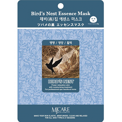 Mijin Bird`s Nest Essence Mask Тканевая маска с экстрактом ласточкиного гнезда 23г