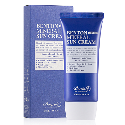 Benton Skin Fit Mineral Sun Cream Минеральный солнцезащитный крем SPF 50+ PA++++ 50мл