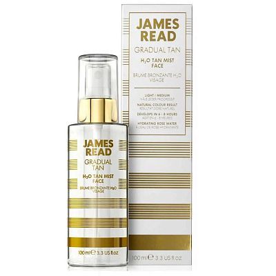 JAMES READ H2O Tan Mist Face Спрей для постепенного загара Освежающее сияние 100мл