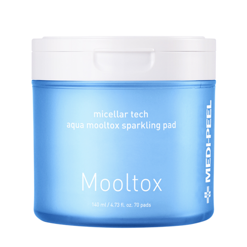 Medi-Peel Aqua Mooltox Sparkling Pad Увлажняющие очищающие пэды с глюконолактоном 70шт