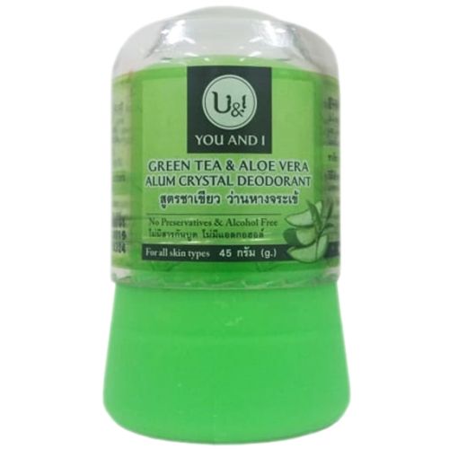 U&I Deodorant With Green Tea&Aloe Дезодорант кристаллический с зеленым чаем и алоэ вера 45г