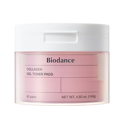 Увлажняющие гелевые тонер-пэды для лица с коллагеном Biodance Collagen Gel Toner Pads 60шт