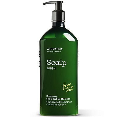 Aromatica Rosemary Scalp Scaling Shampoo Шампунь для укрепления и эластичности с розмарином 400мл