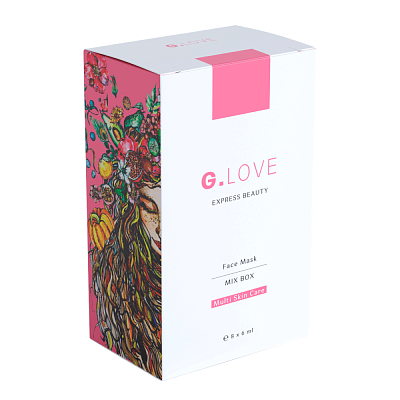 G.Love Face Mask Mix Box Набор мультифункциональных масок для ухода за кожей 8 шт*6 мл