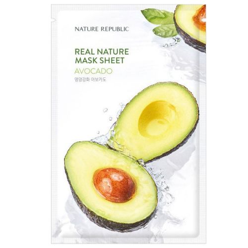 Nature Republic Real Nature Avocado Mask Sheet Тканевая маска с экстрактом авокадо 23г