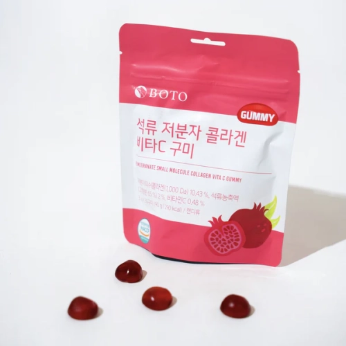 Boto Pomegranate Small Molecular Collagen Vita C Жевательные конфеты с коллагеном и витамином С 180  фото 3
