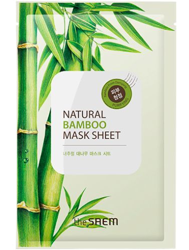 The Saem Natural Bamboo Mask Sheet Тканевая маска с экстрактом бамбука 21мл