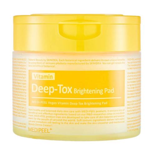 Medi-Peel Vitamin Deep-Tox Brightening Pad Осветляющие витаминные пэды для лица 70 шт УЦЕНКА