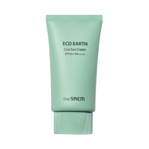 The Saem Eco Earth Cica Sun Cream Солнцезащитный крем с центеллой SPF 50+ PA++++ 50мл
