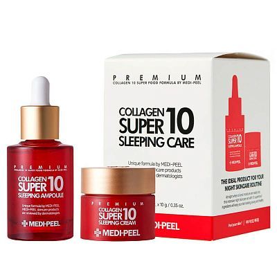 Омолаживающая ночная ампула для лица с коллагеном Medi-Peel Collagen Super 10 Sleeping Ampoule 30 мл