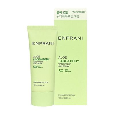 Enprani Aloe Face and Body Водостойкий солнцезащитный крем с алоэ SPF50+ PA++++ 100 мл