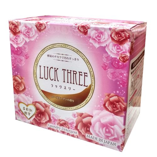 Mitsuei Luck Three Стиральный порошок с кондиционером (аромат роз) 900г