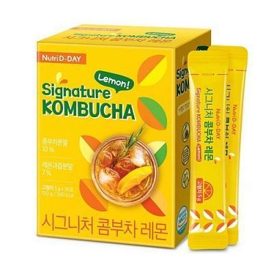Nutri-D Day Signature Kombucha Lemon Чай комбуча с лимоном в стиках 5гр * 30стиков