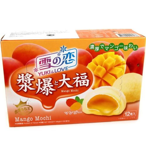 Daifuku Yuki & Love Mango Flavoured Mochi Рисовые пирожные моти с манго 180г