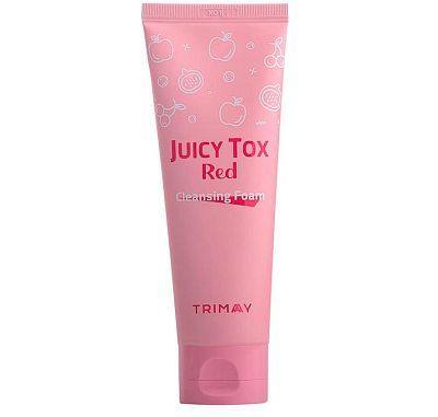 Trimay Juicy Tox Red Cleansing Foam Фруктовая пенка для умывания с инжиром и грейпфрутом 120мл