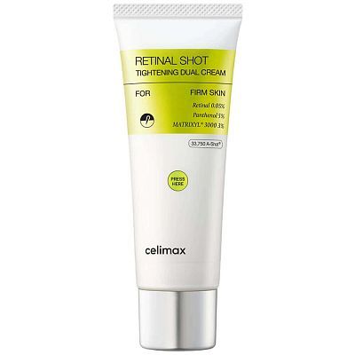 Двойной крем с ретиналем и пептидами Celimax The Vita-A Retinal Shot Tightening Dual Cream 50мл