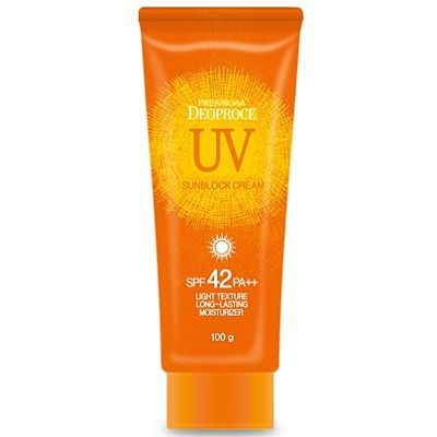 Deoproce UV Sunblock Cream Крем солнцезащитный для лица и тела SPF42 PA++ 100г