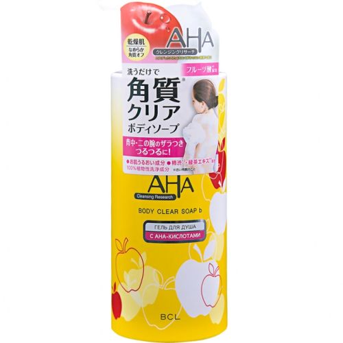 BCL AHA Body Soap Гель для душа для сухой и чувствительной кожи с фруктовыми кислотами 400мл