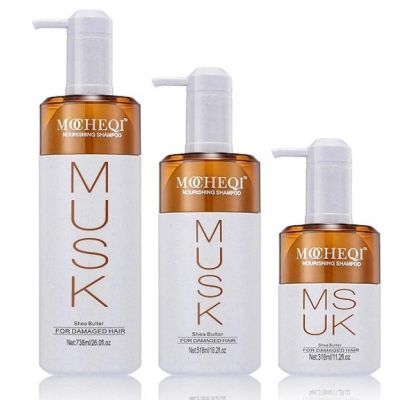 MOCHEQI Musk Nourishing Shampoo Шампунь для сухих, поврежденных волос с кератином и маслом Ши