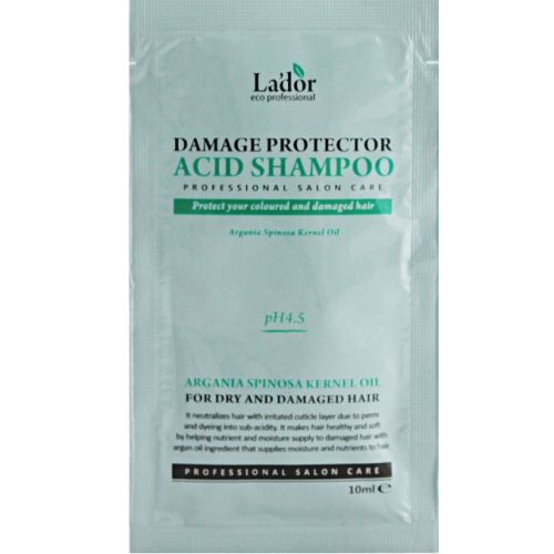 Lador Damaged Protector Acid Shampoo Шампунь для волос с аргановым маслом (тестер) 10мл