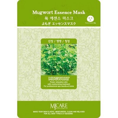 Mijin Mugwort Essence Mask Маска тканевая для лица Полынь 23г