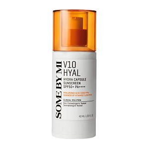 Some By Mi V10 Hyal Capsule Sunscreen Капсульный увлажняющий санскрин для лица SPF50+ PA++++ 40 мл