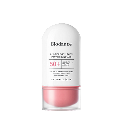 Невидимый солнцезащитный флюид Biodance Invisible Collagen Peptide Sun Fluid 50мл