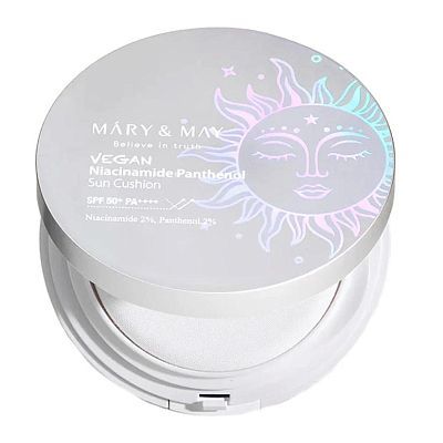 MARY&MAY Niacinamide Panthenol Sun Cushion Кушон солнцезащитный SPF50+ PA++++ 25 г УЦЕНКА