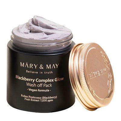 MARY&MAY Blackberry Complex Glow Wash Off Pack Антивозрастная маска с ежевичным комплексом 125 г