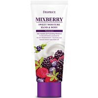 Deoproce Mixberry Sweet Moisture Hand & Body Питательный крем для рук и тела "Лесные ягоды" 100мл