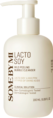 Отшелушивающая пенка с лактобактериями Some By Mi Lactosoy Mild Bubble Peeling Cleanser 180мл